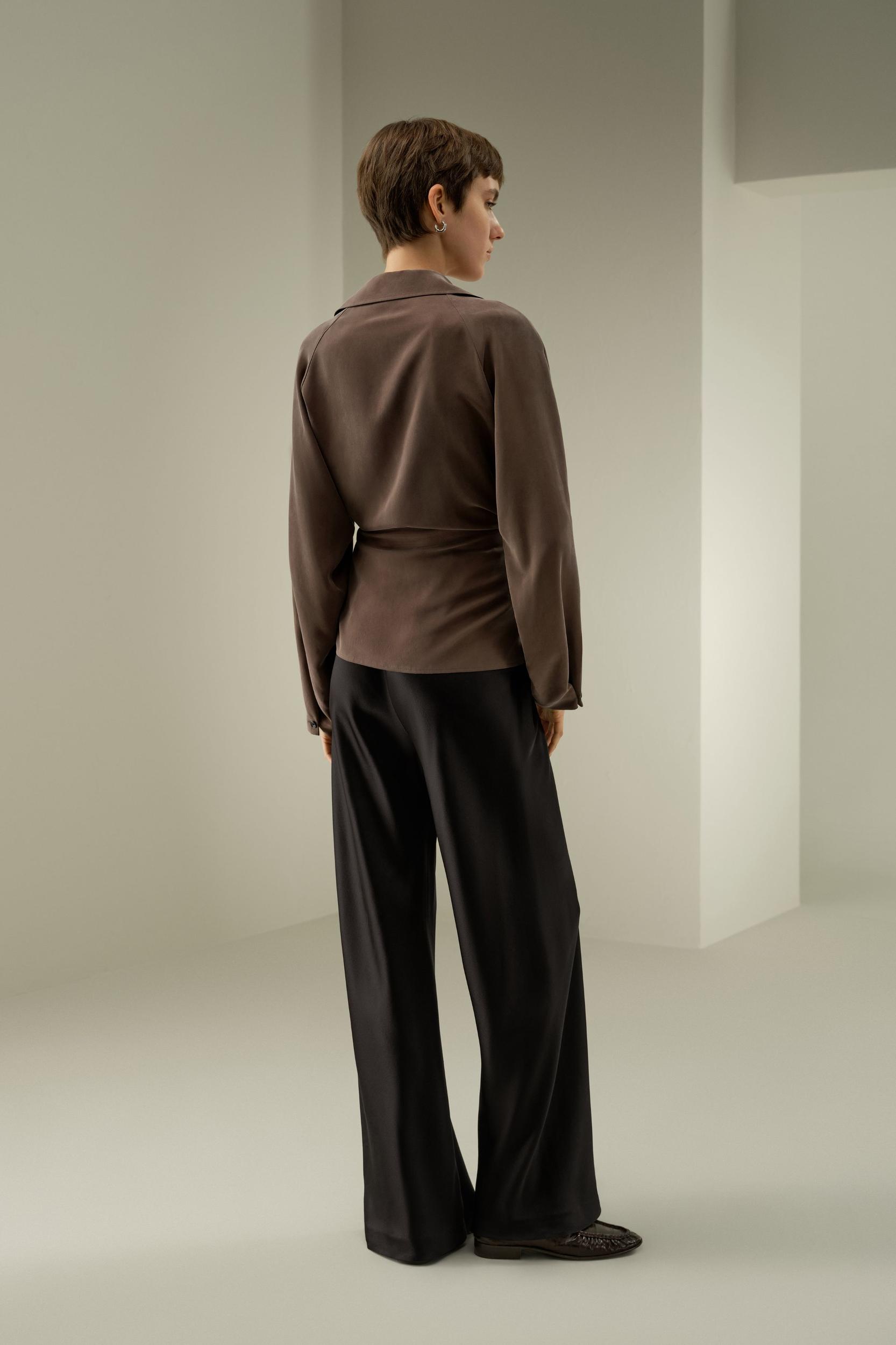 Multipositional Silk Shirt Product Image