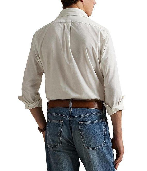 Polo Ralph Lauren Classic-Fit Chambray Long-Sleeve Woven Shirt Product Image