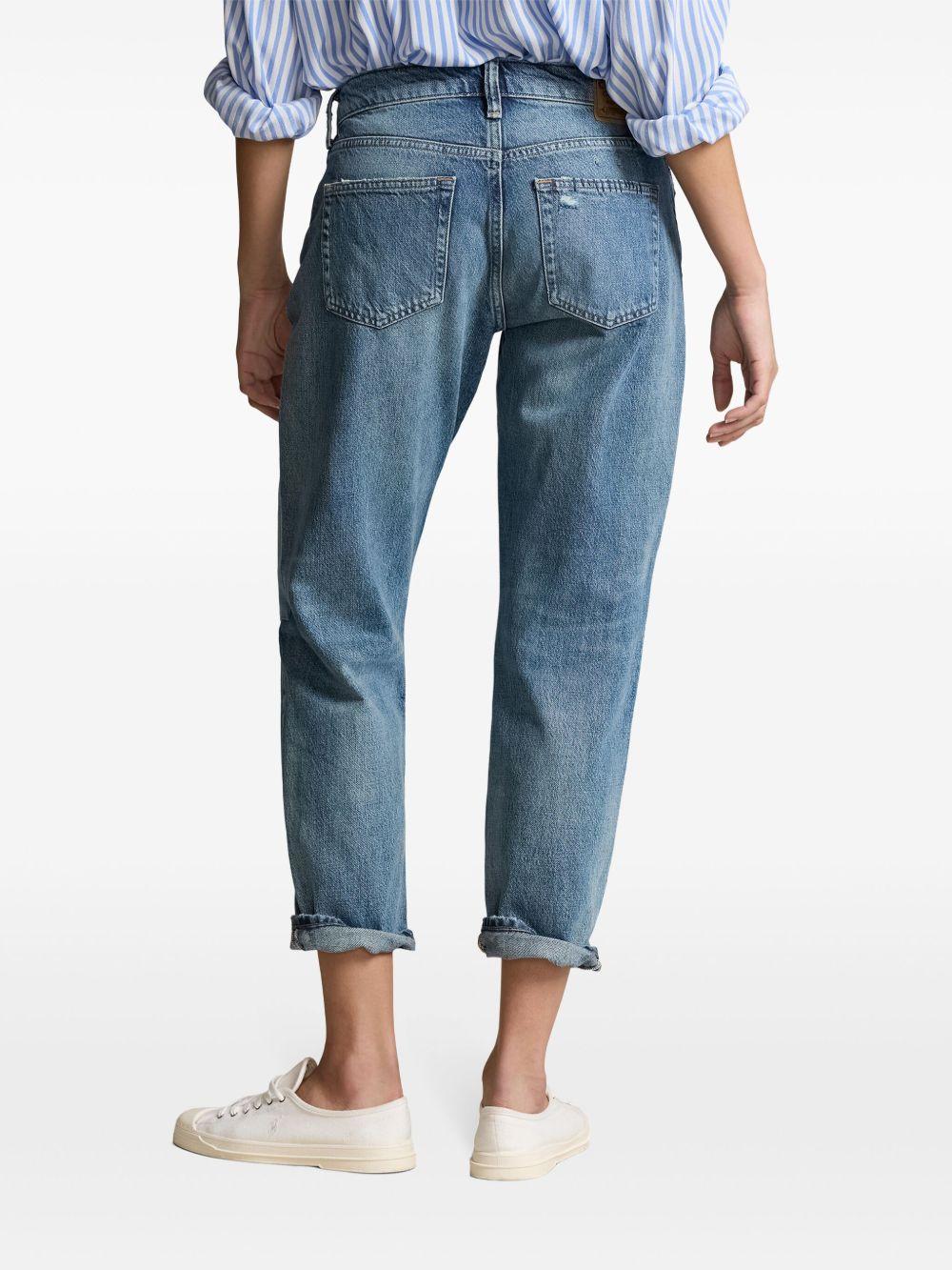 patchwork high-rise jeans Product Image