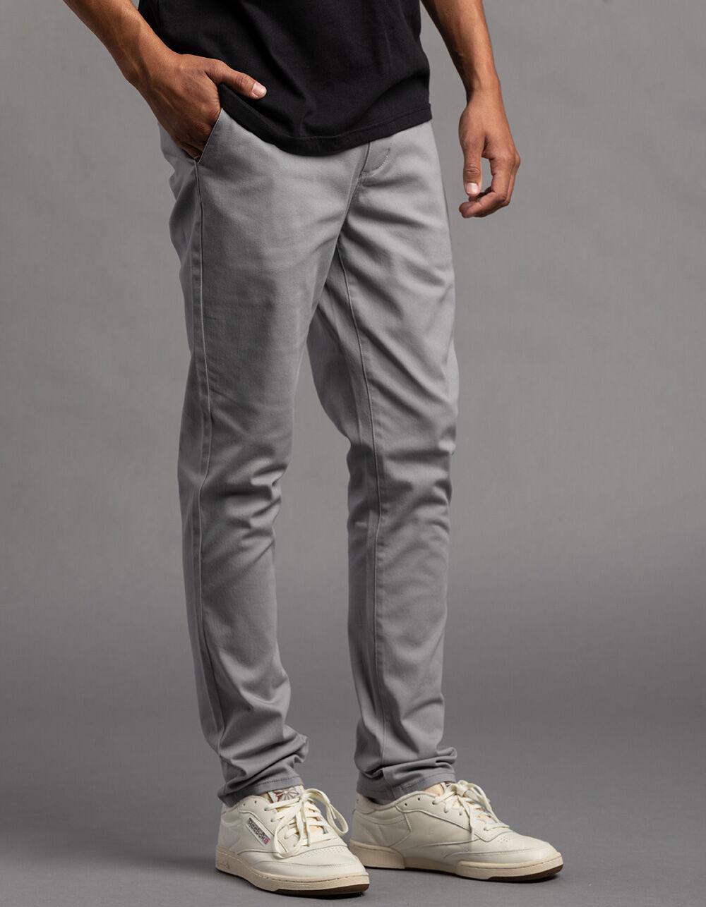 RSQ Mens Slim Taper Chino Pants - LIGHT GRAY Product Image