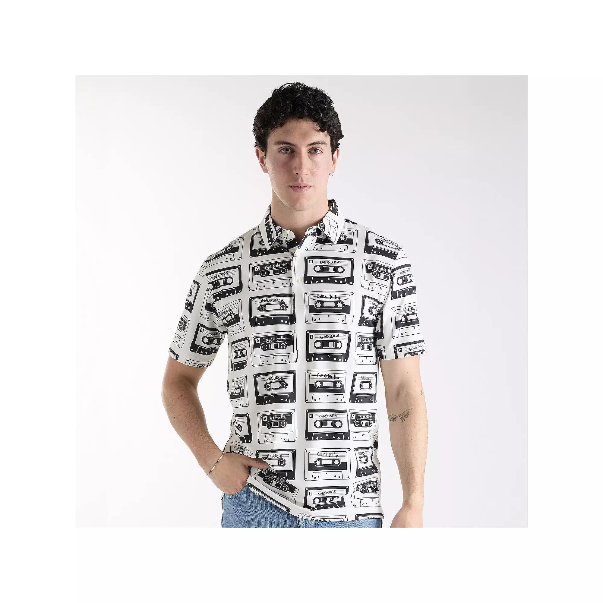 Men's SwingJuice Golf Mixtape Polo, Size: Small, Ivory Product Image