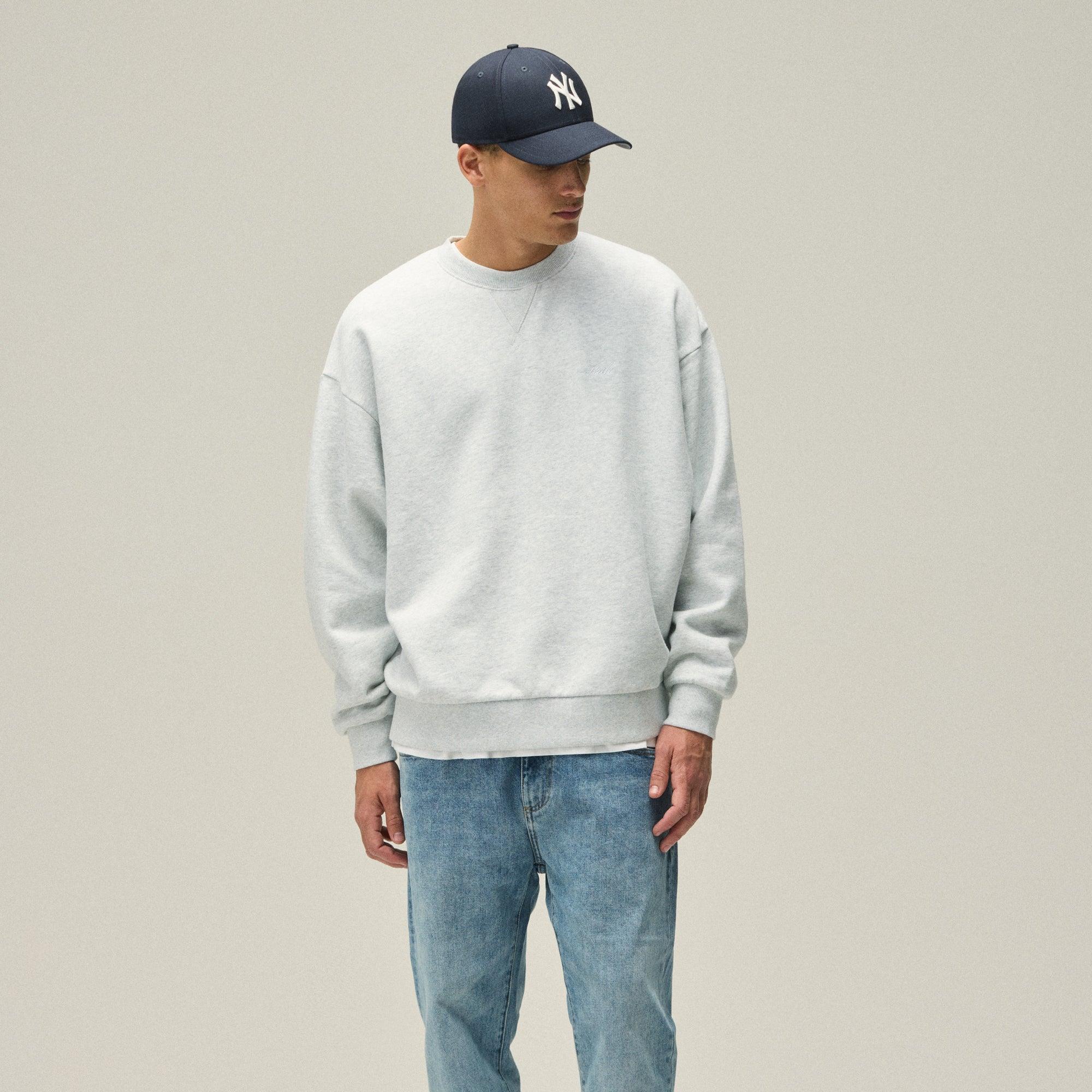 Kith Nelson Crewneck - Light Heather Grey Male Product Image