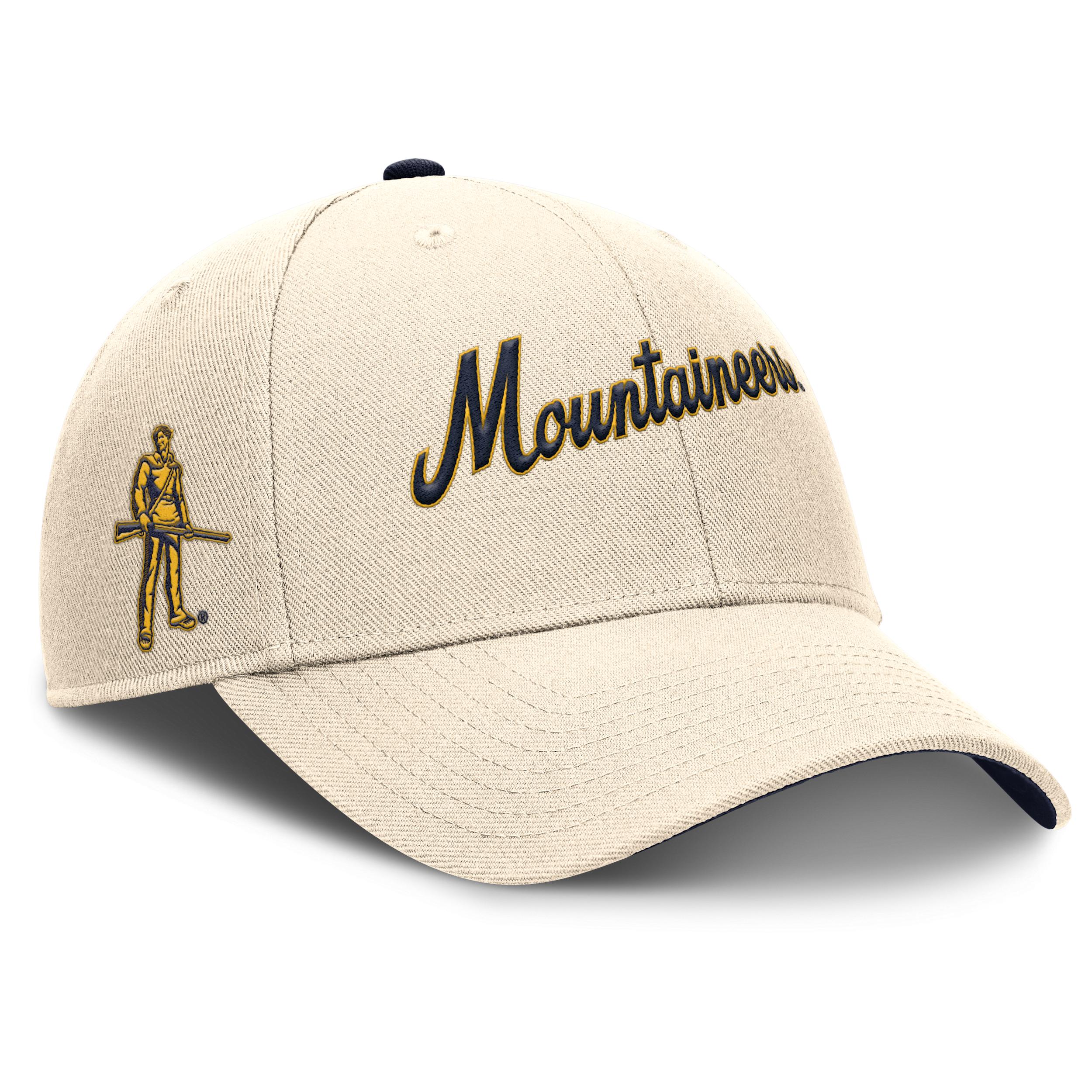 West Virginia Mountaineers Primetime Rise Nike Men's College Adjustable Hat Product Image