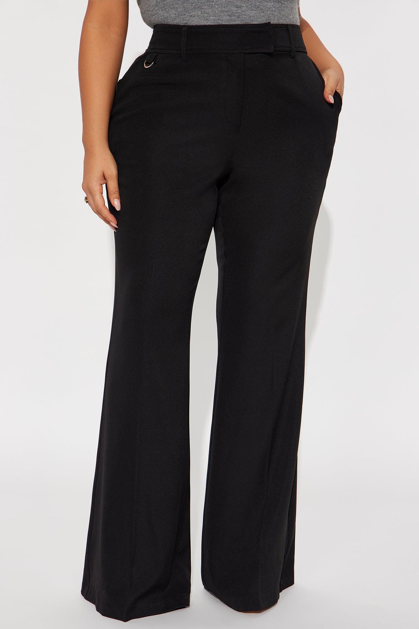 Cami Flare Leg Trouser Pant 33″ - Black Female Product Image