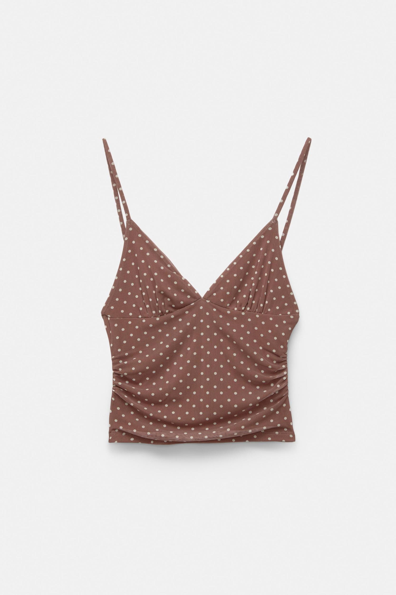 Strappy polka dot top Product Image
