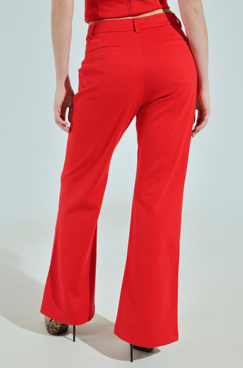 BUSINESS CASUAL TROUSER IN RED Product Image