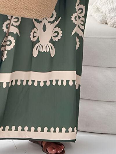 Printed Spaghetti Strap Sleeveless Maxi Dress Product Image