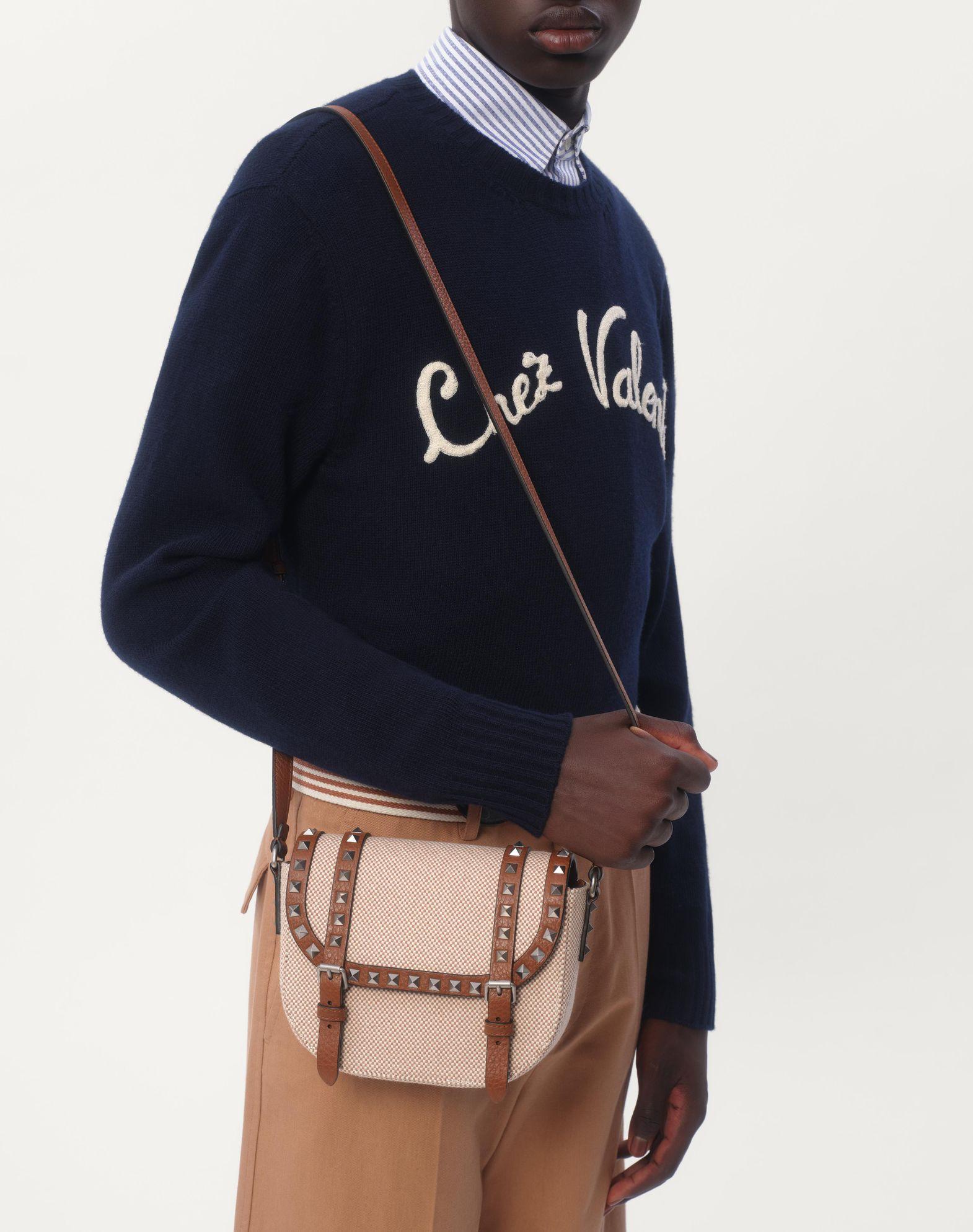 Wool Crewneck Sweater With Chez Valentino Embroidery Product Image