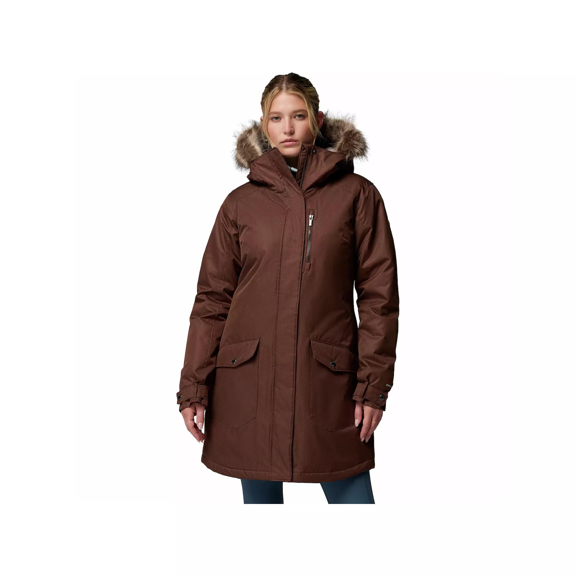 Women's Columbia Suttle Mountain Faux Fur Long Insulated Jacket,  Product Image