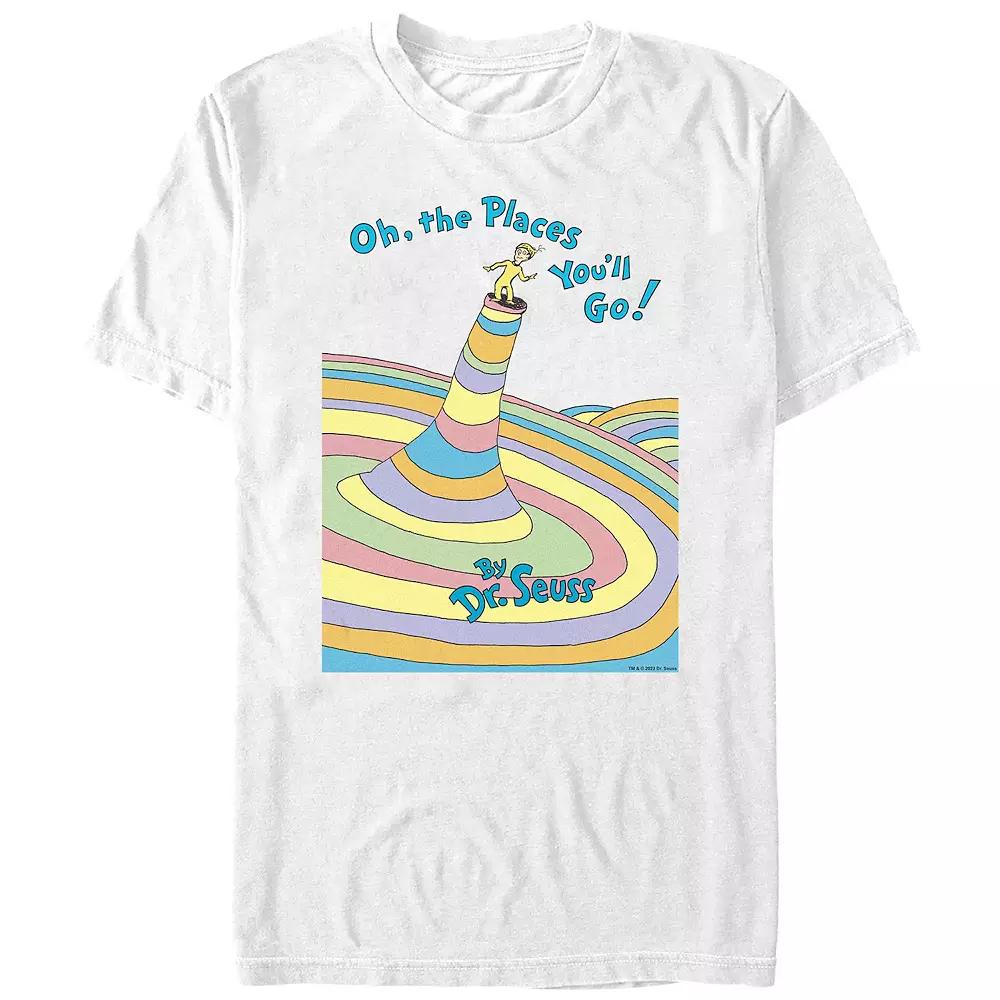 Big & Tall Dr. Seuss Oh The Places You'll Go Graphic Tee, Men's, Size: 3XB, White Product Image
