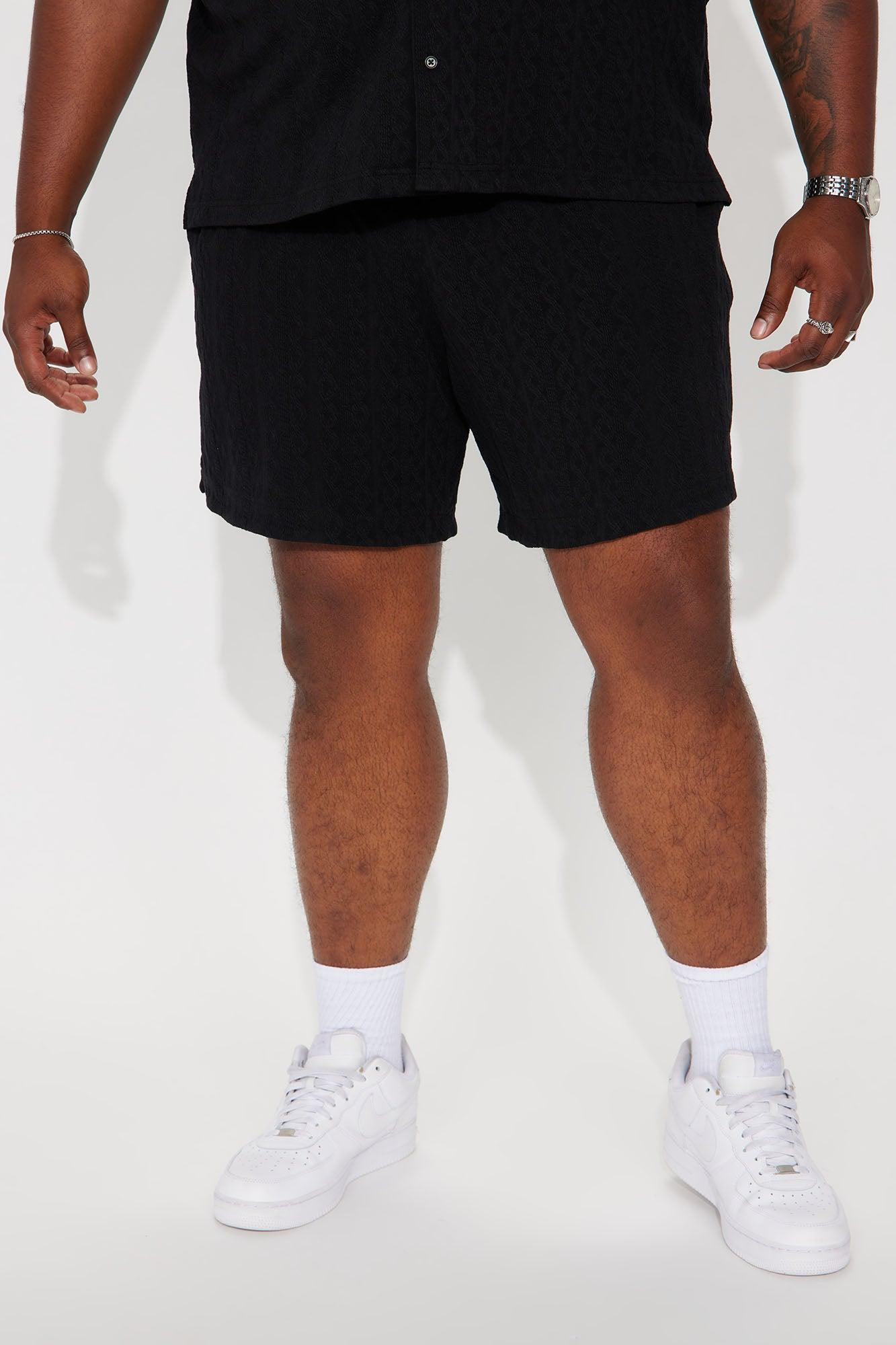 Check My Bank Statement Knit Shorts - Black Product Image