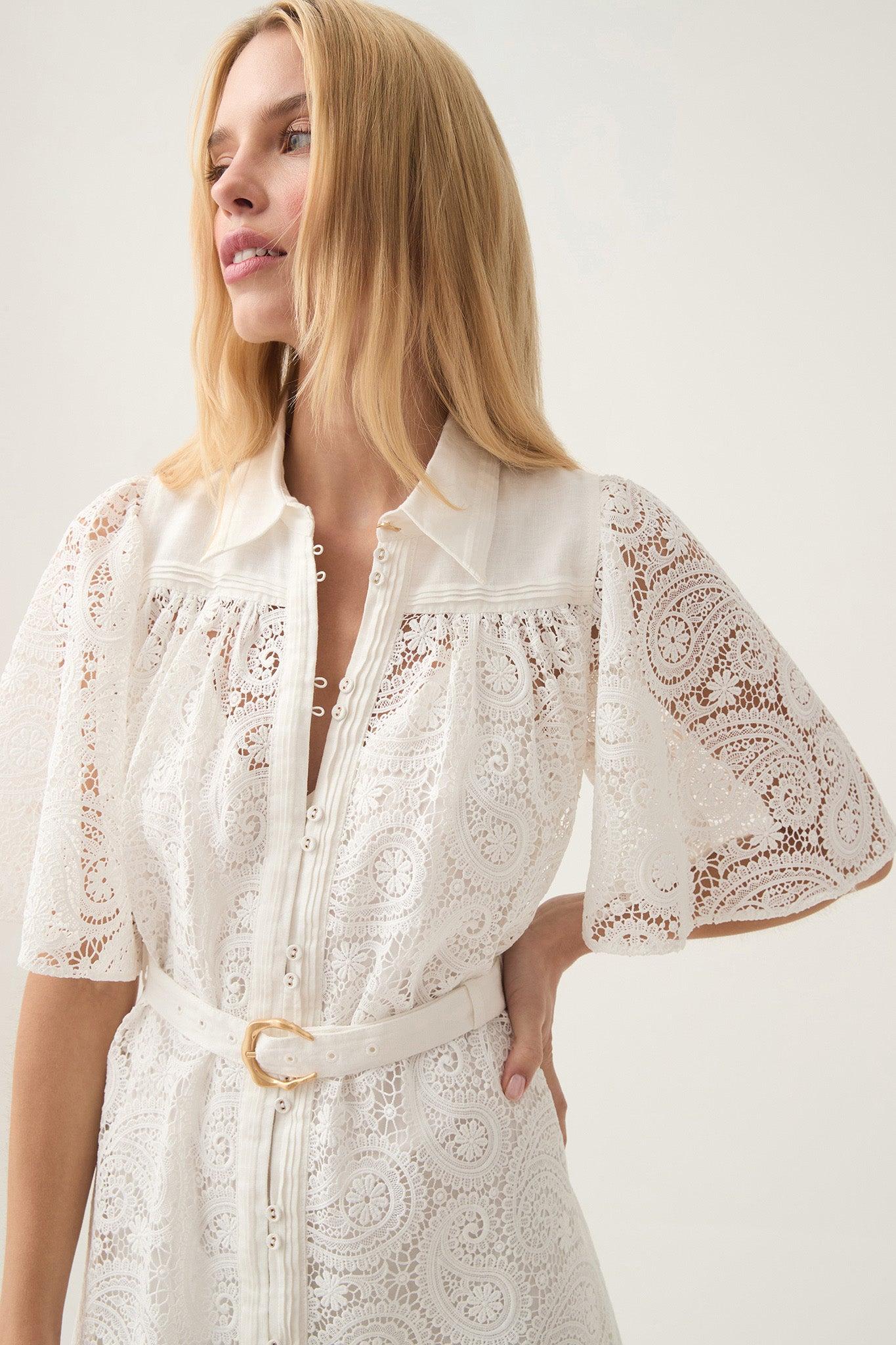 Paradise Wrap Front Mini Dress Product Image