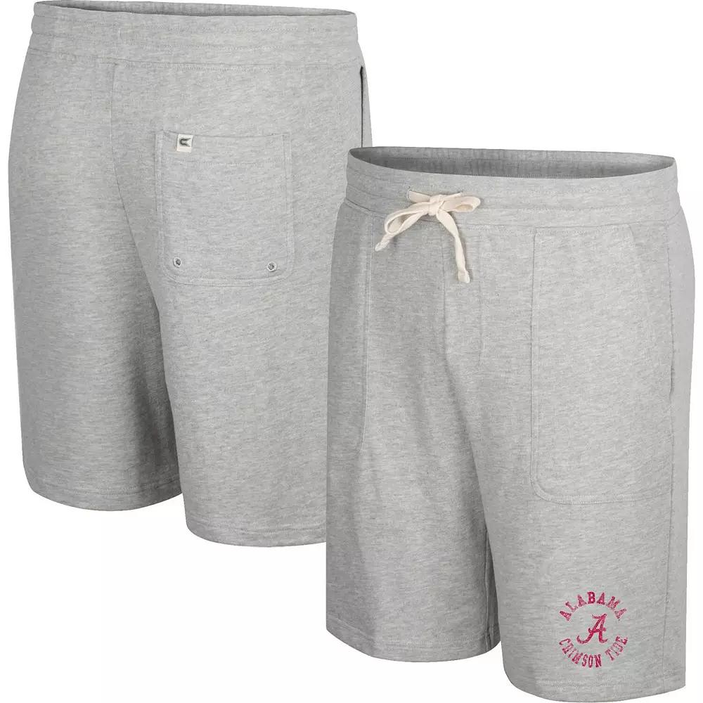 Men's Colosseum Heather Gray Clemson Tigers Love To Hear This Terry Shorts,  Product Image