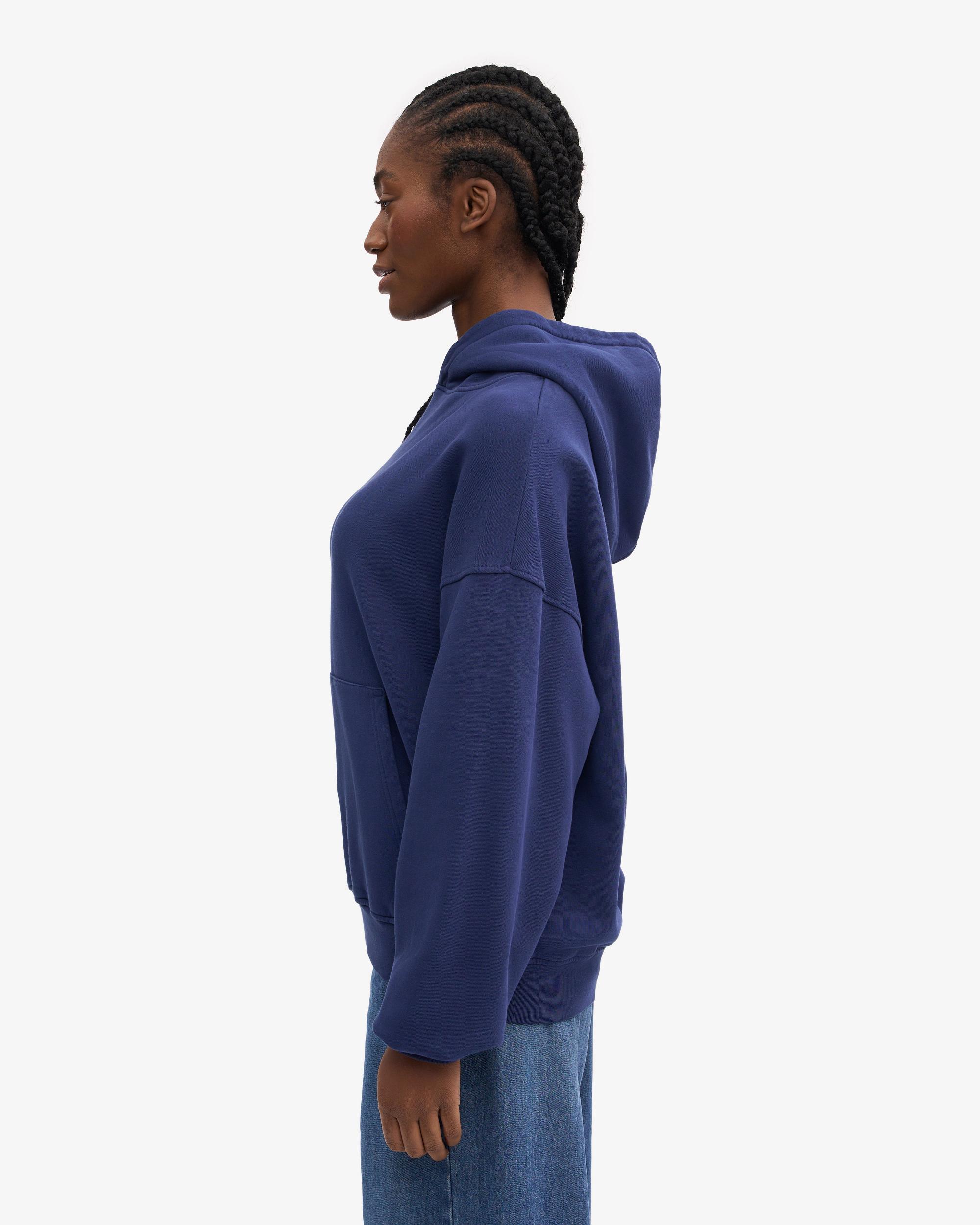 Organic Oversized Hood - Marine Blue Product Image