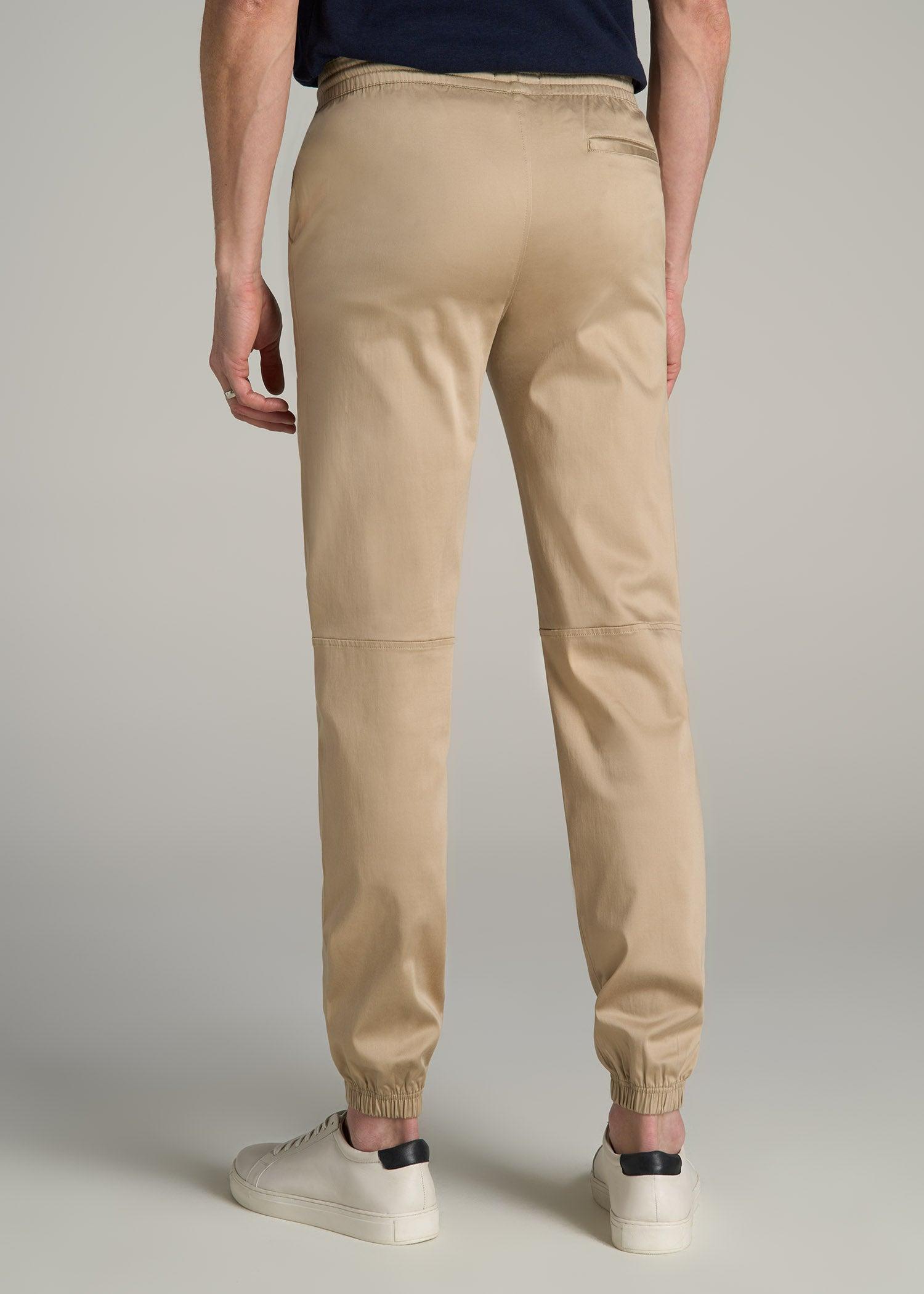 Stretch Twill Jogger Pants for Tall Men in Nutshell Male Product Image