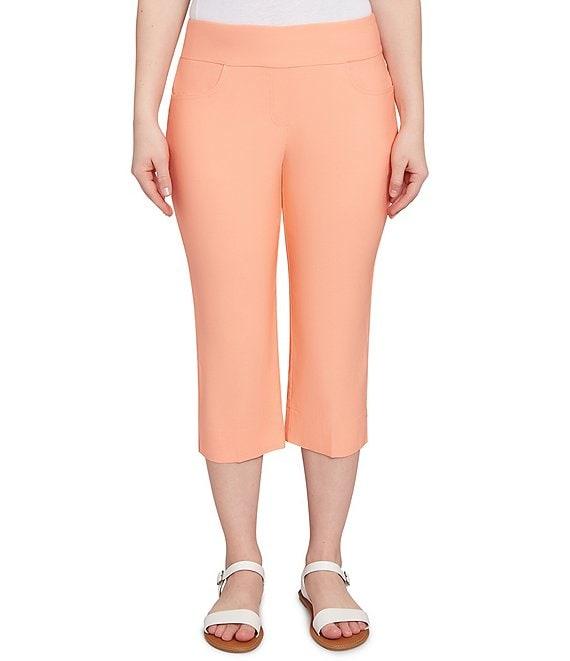 Ruby Rd. Stretch Straight Leg Pull-On Capri Pants Product Image