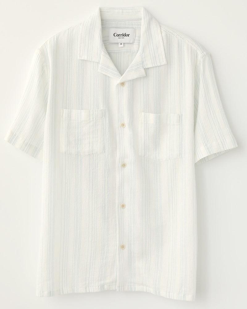 Skip Stripe Retro SS Camp - Blue Product Image