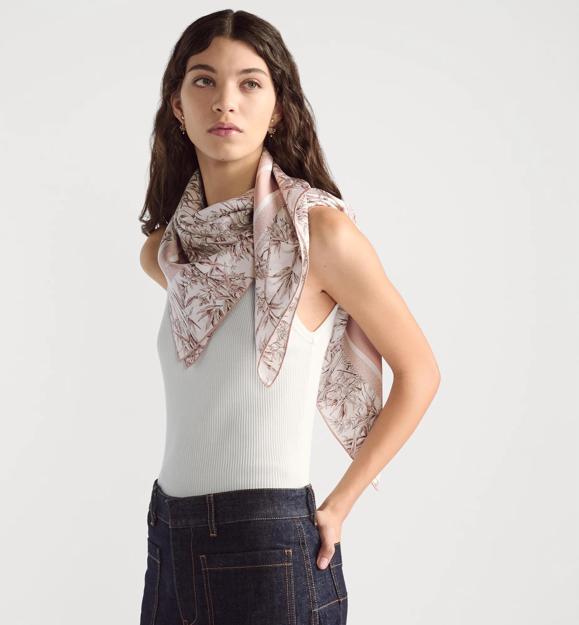 Toile de Jouy Natura 90 Square Scarf Product Image