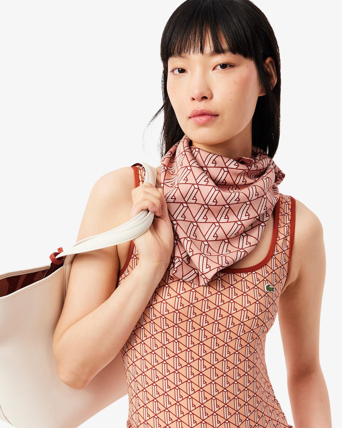 Monogram Print Scarf Product Image