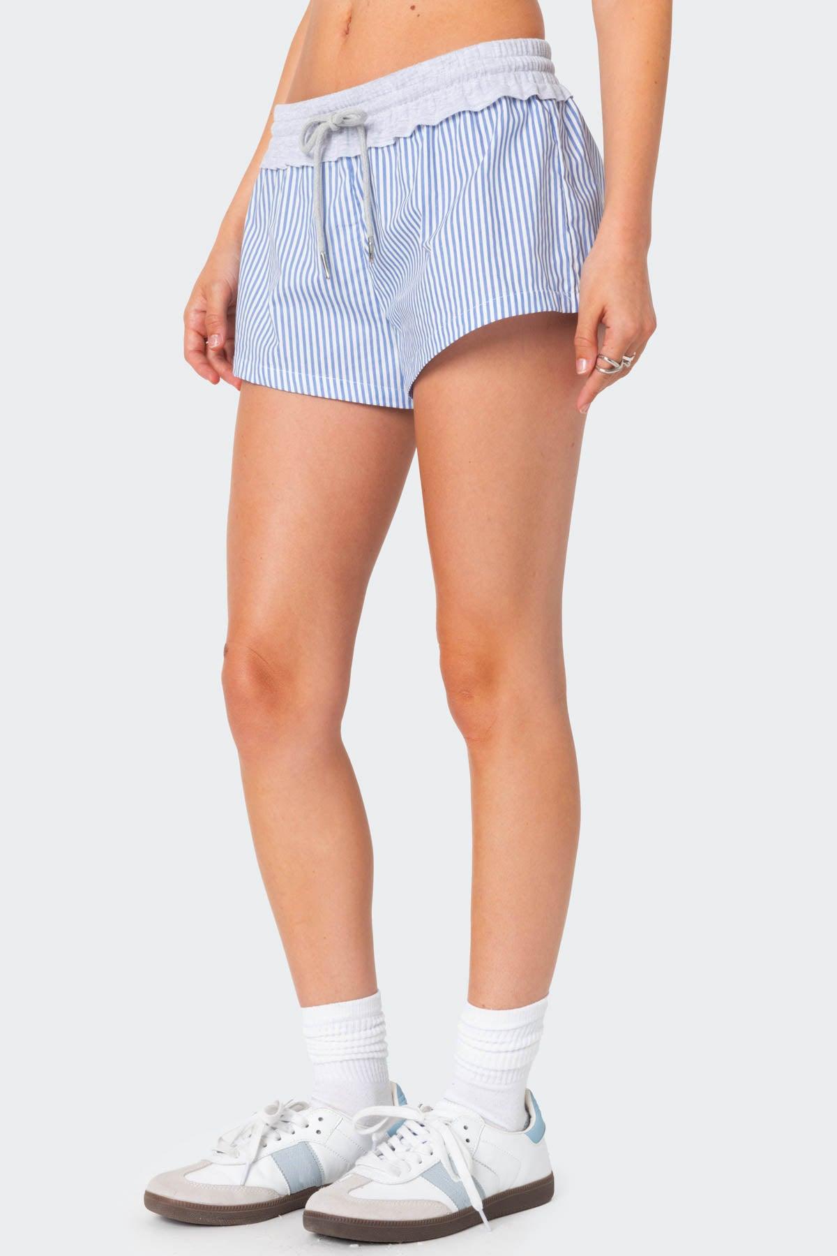 Riva Striped Contrast Shorts Product Image
