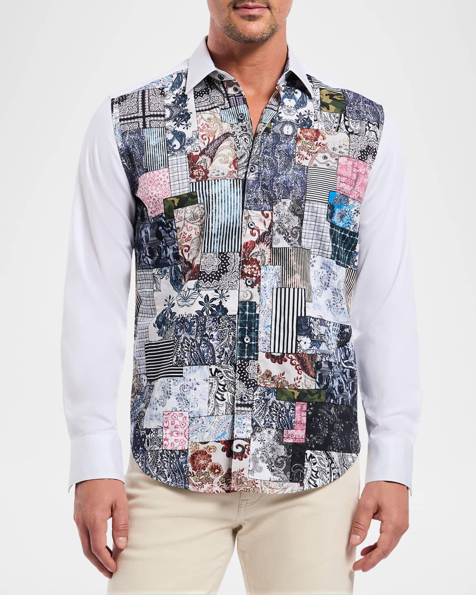 Men's Madeira Patchwork Sport Shirt Product Image