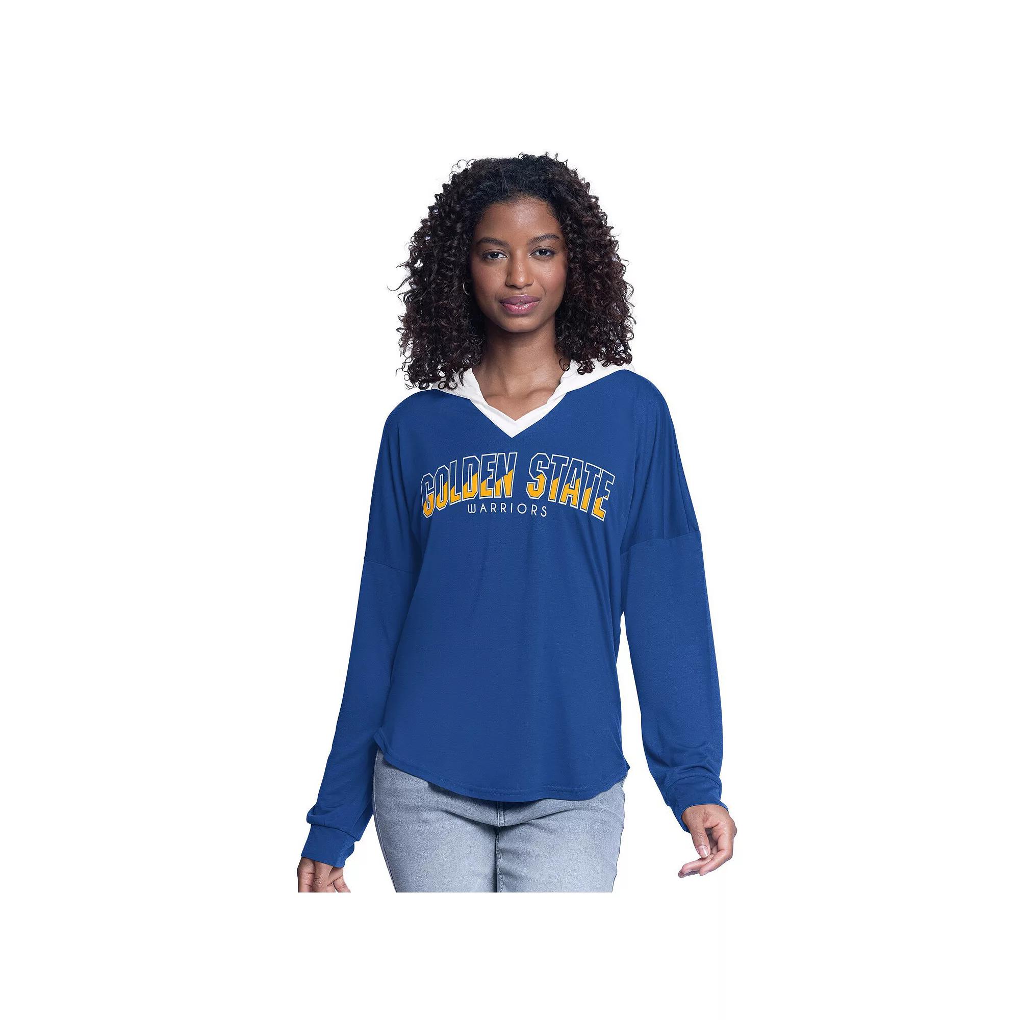 Women's G-III 4Her by Carl Banks Royal Golden State Warriors Bench Player Over Product Image