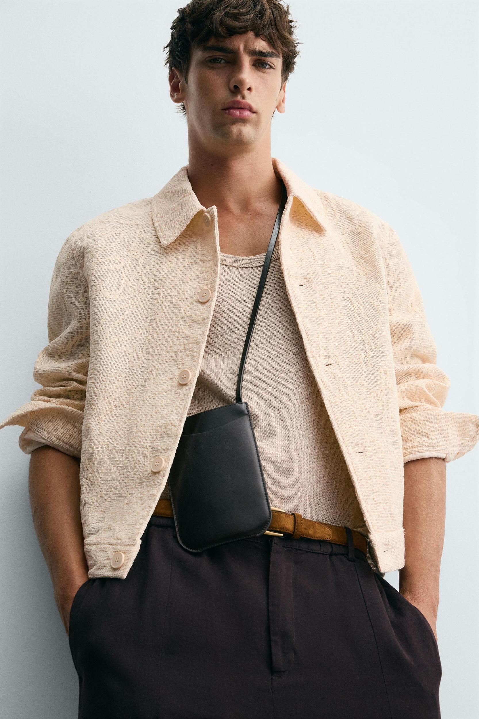 CROCHET TEXTURED JACKET Product Image