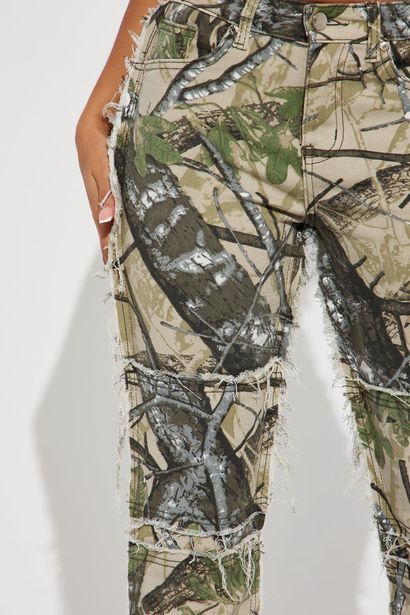 Doing The Most Straight Leg Camo Pant - Olive/combo Product Image