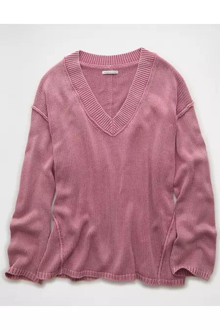 AE Big Hug V-Neck Sweater Womens Product Image