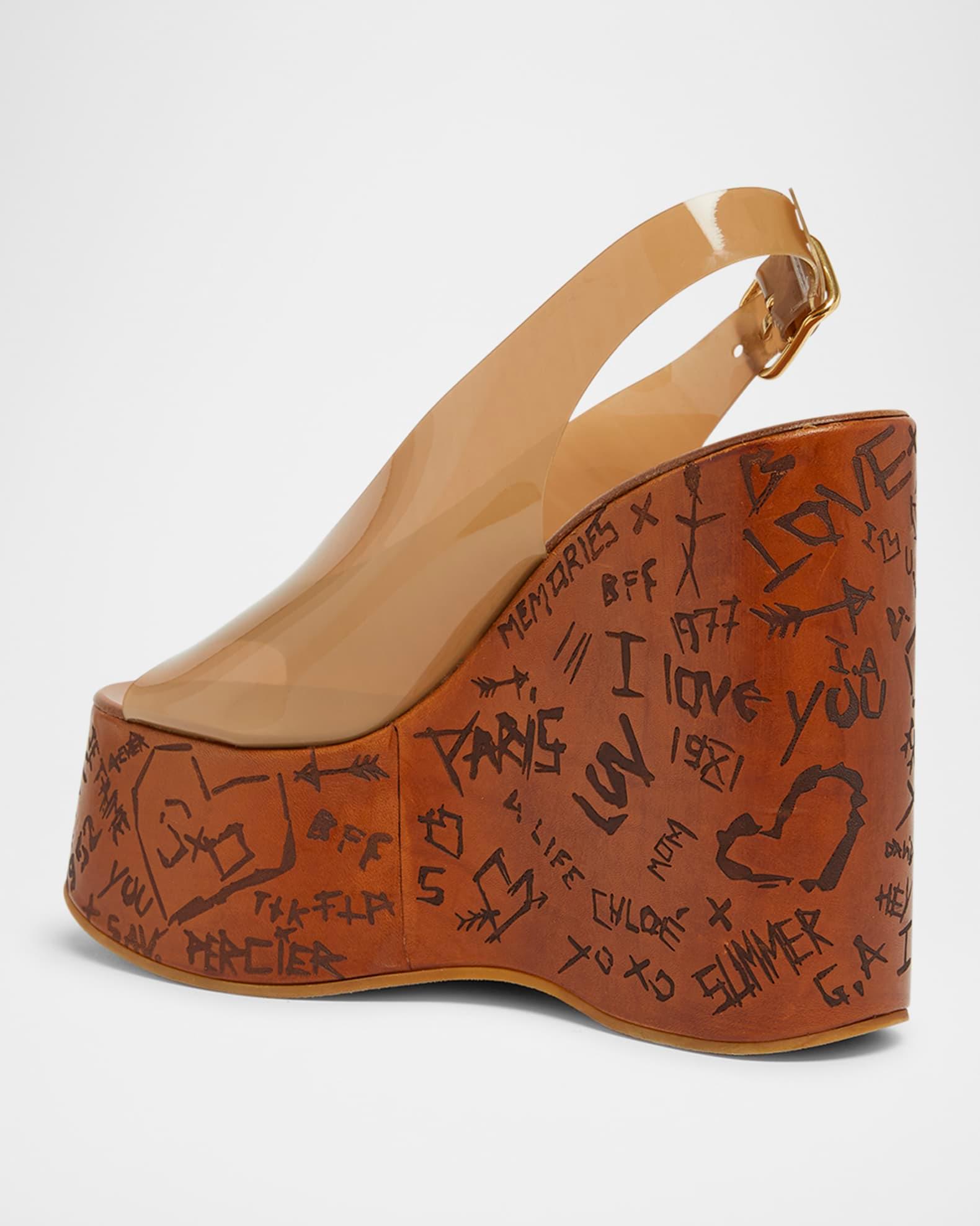 Maxime Jelly Slingback Platform Sandals Product Image