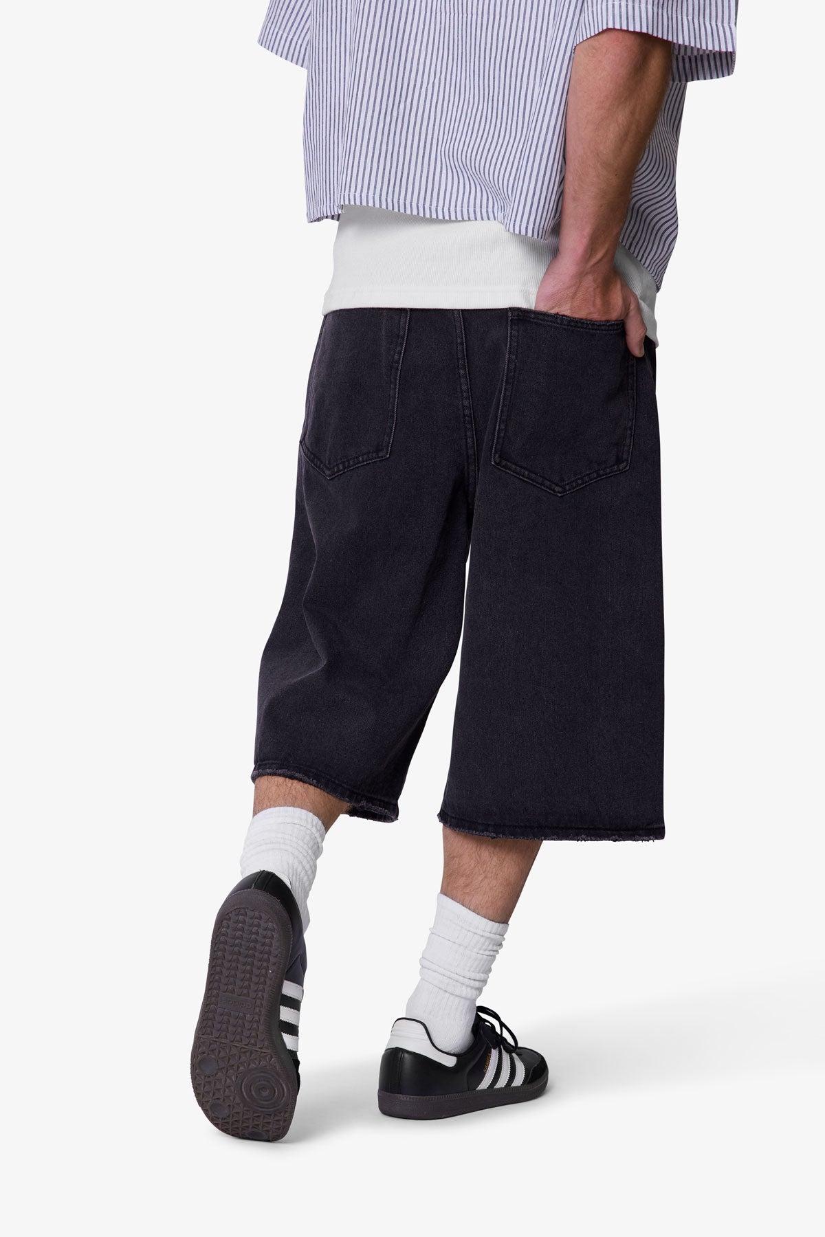 Ultra Baggy Denim Shorts - Black Product Image