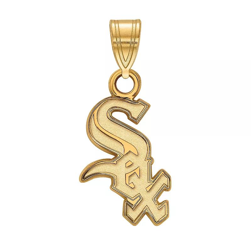LogoArt Sterling Silver Chicago White Sox Small Pendant, Women's, Size: 13MM, Gold Tone Product Image
