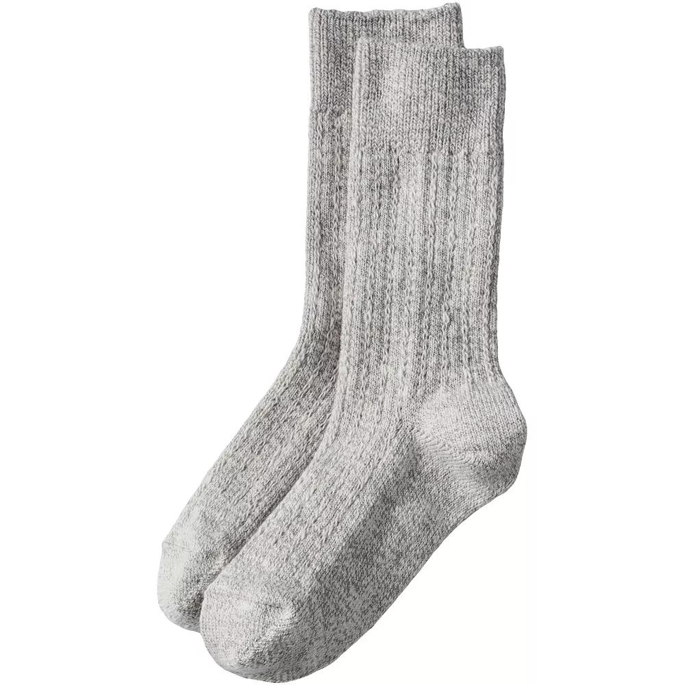 Women's Lands' End Marl Crew Camp Socks,  Product Image