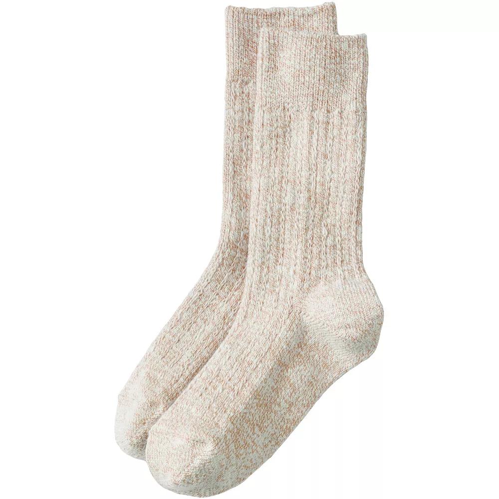 Women's Lands' End Marl Crew Camp Socks,  Product Image