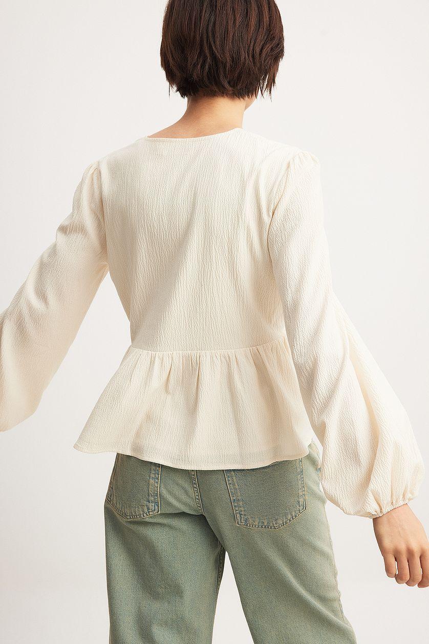 Structured Flowy Blouse Product Image