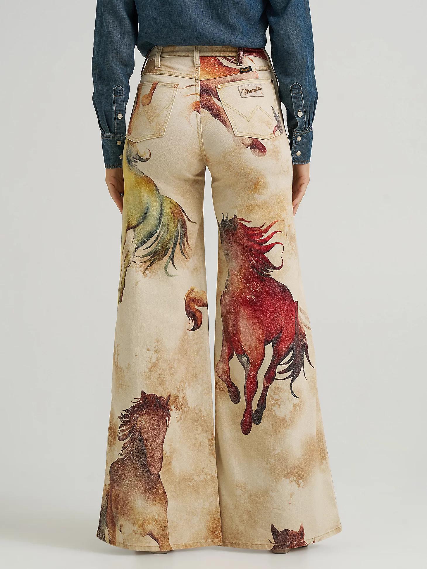 Wrangler x Lainey Wilson Horse Cheeky Wide Leg Jean | Women's JEANS | Wrangler® Product Image