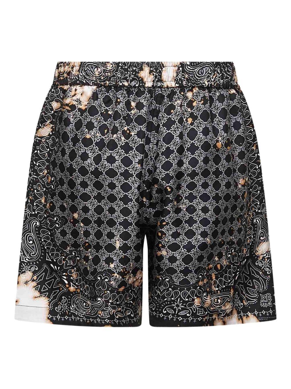 bandana-print shorts Product Image