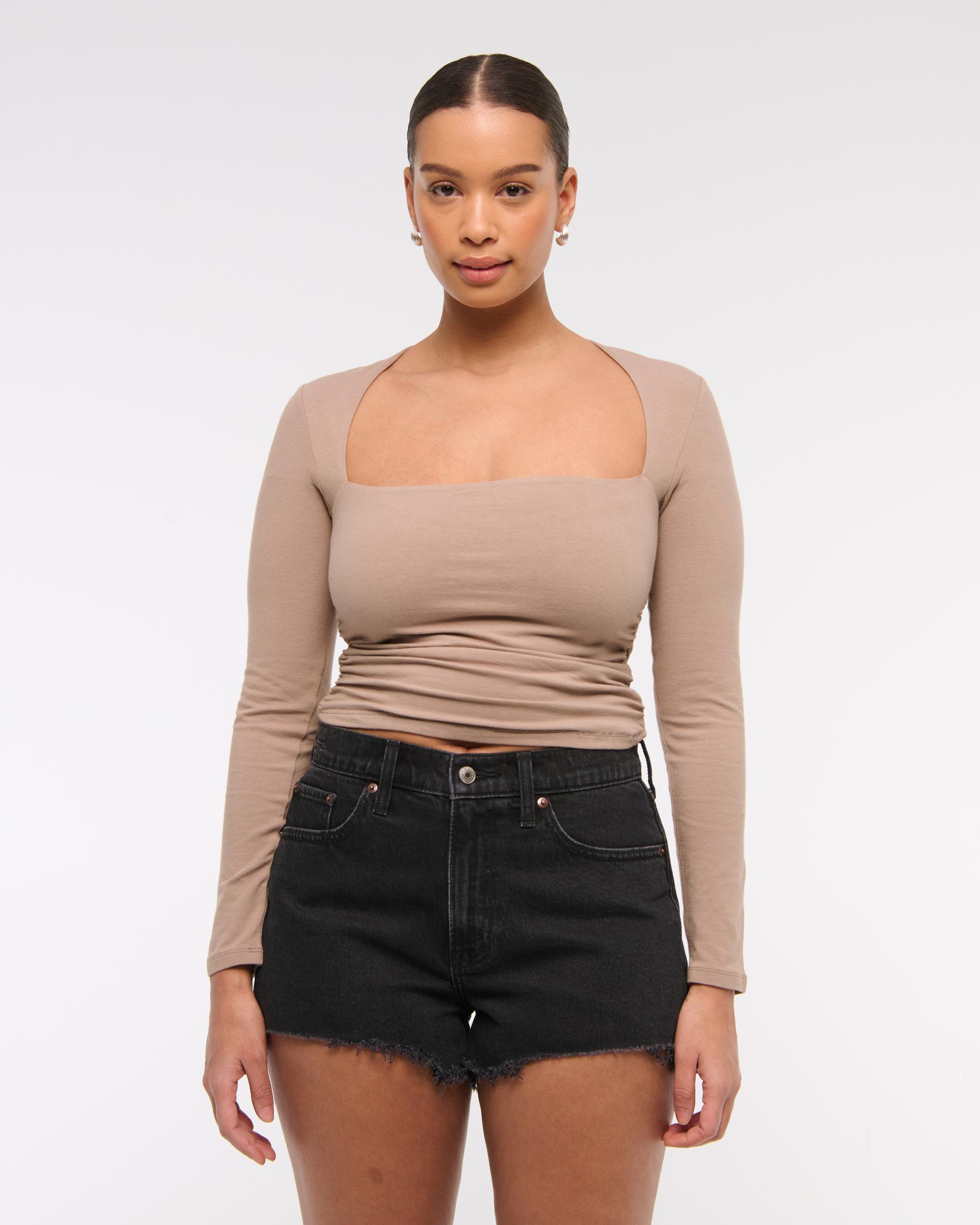 Curve Love High Rise Mom Short Product Image