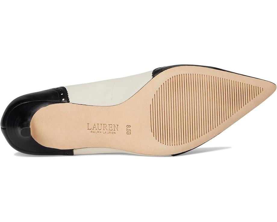 Women's Lauren Ralph Lauren Adrienne Leather Wingtip Pumps Product Image