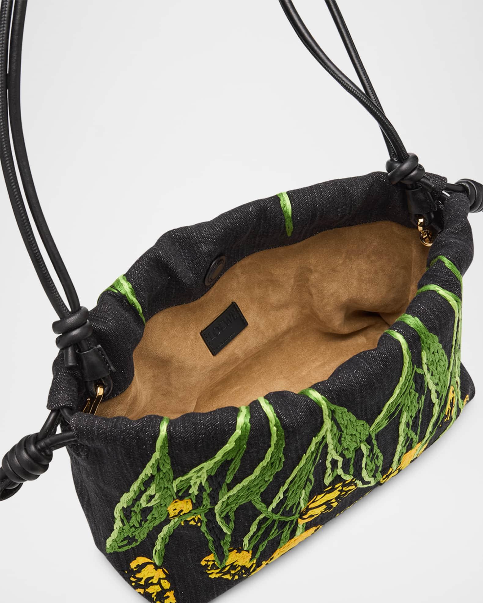 x Paula’s Ibiza Flamenco Medium Shoulder Bag in Tulips Denim Product Image