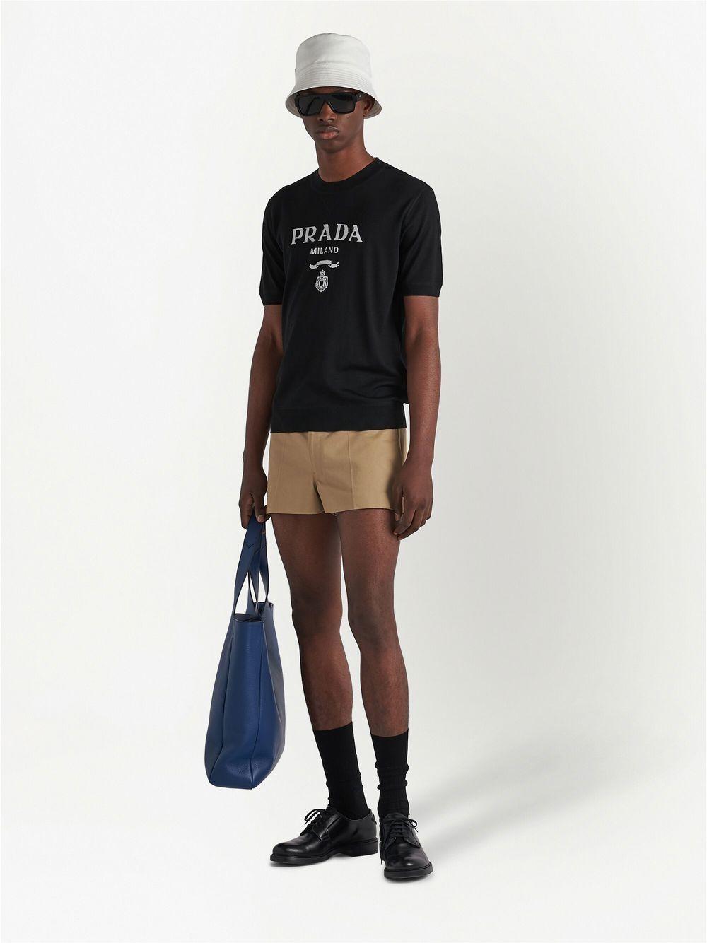 logo-intarsia wool jumper Product Image