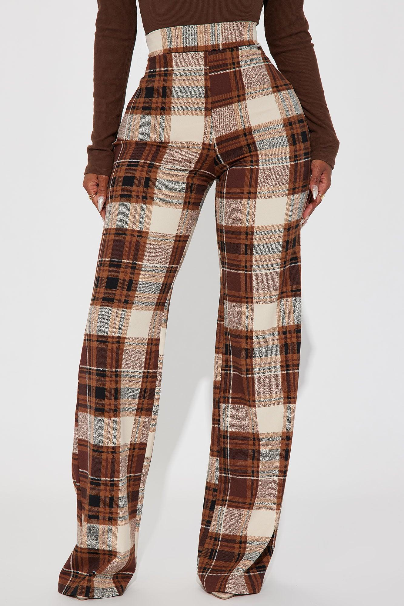 Jahia Flare Pants - Brown/combo Product Image