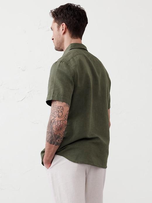 Slim Linen-Blend Shirt Product Image