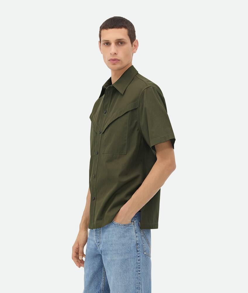 Men's Light Cotton Twill Shirt in Khaki Product Image