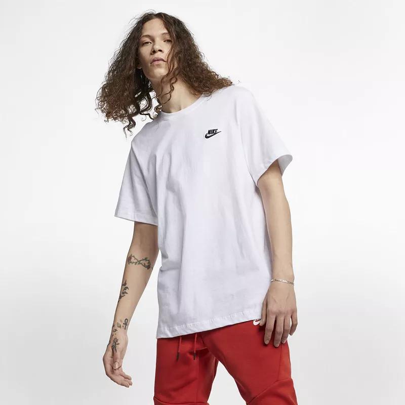 Mens Nike Sportswear Club T-Shirt | AR4997-101 Product Image