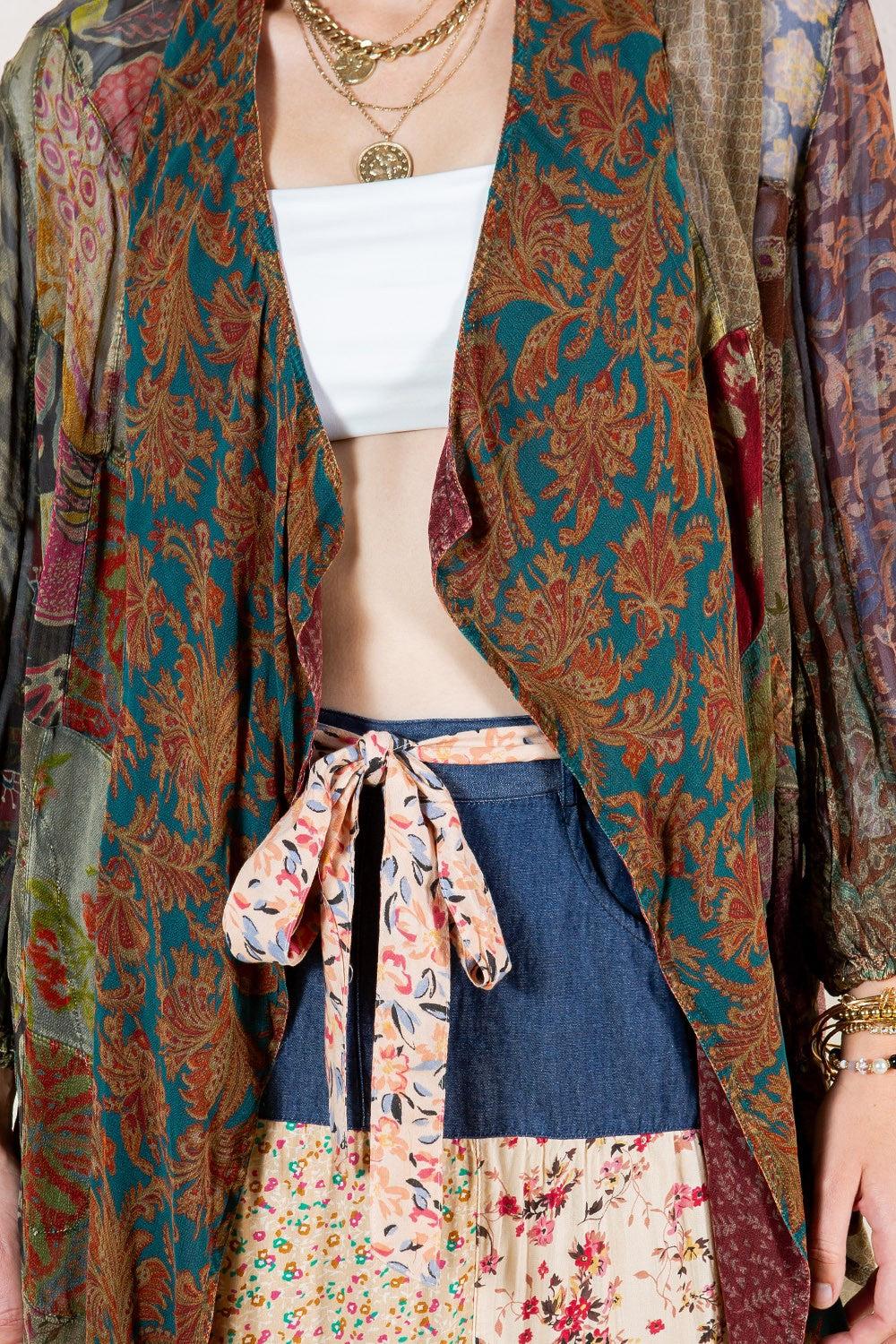 Mix Match Patches Western Kimono Product Image