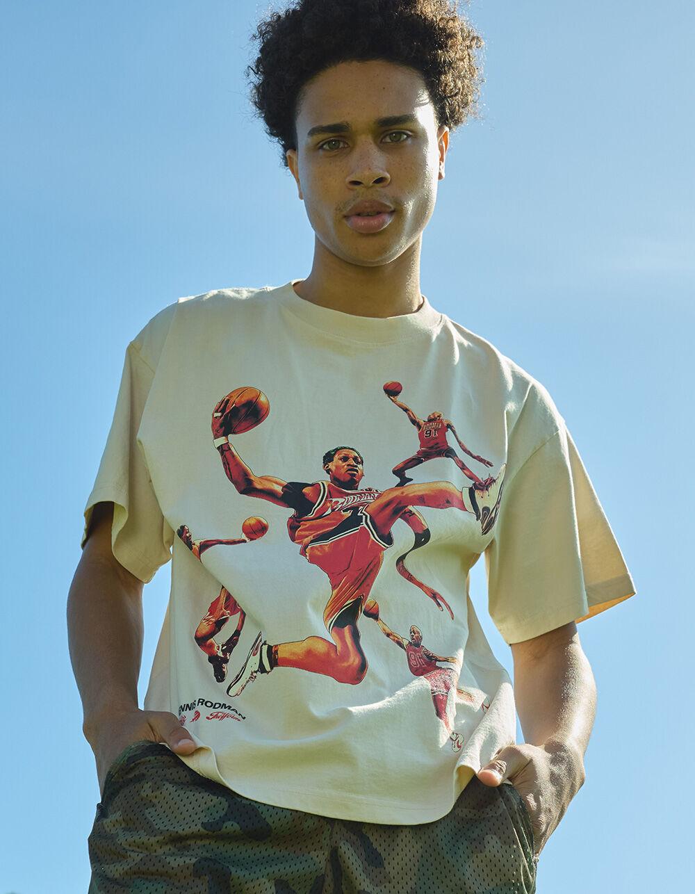 RODMAN Court Cutout Mens Oversized Tee - NATURAL Product Image