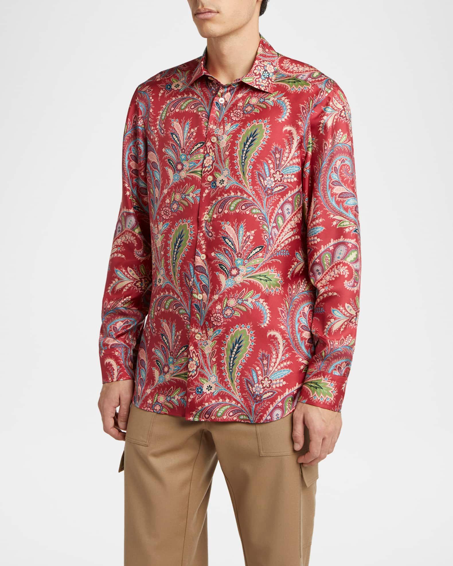 Men's Silk Paisley Sport Shirt Product Image