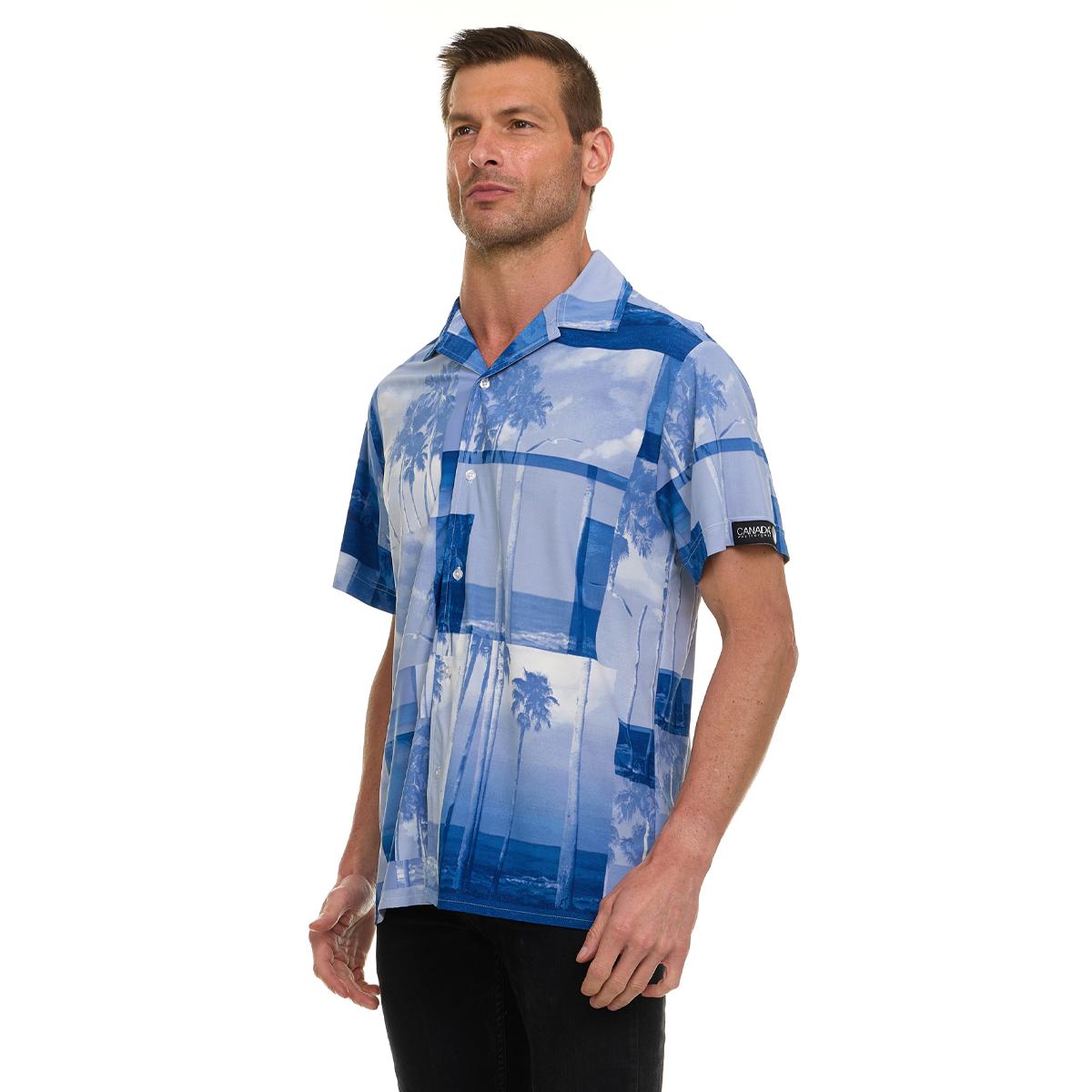 Canada Weather Gear Men’s Printed Camp Collar Shirt Product Image