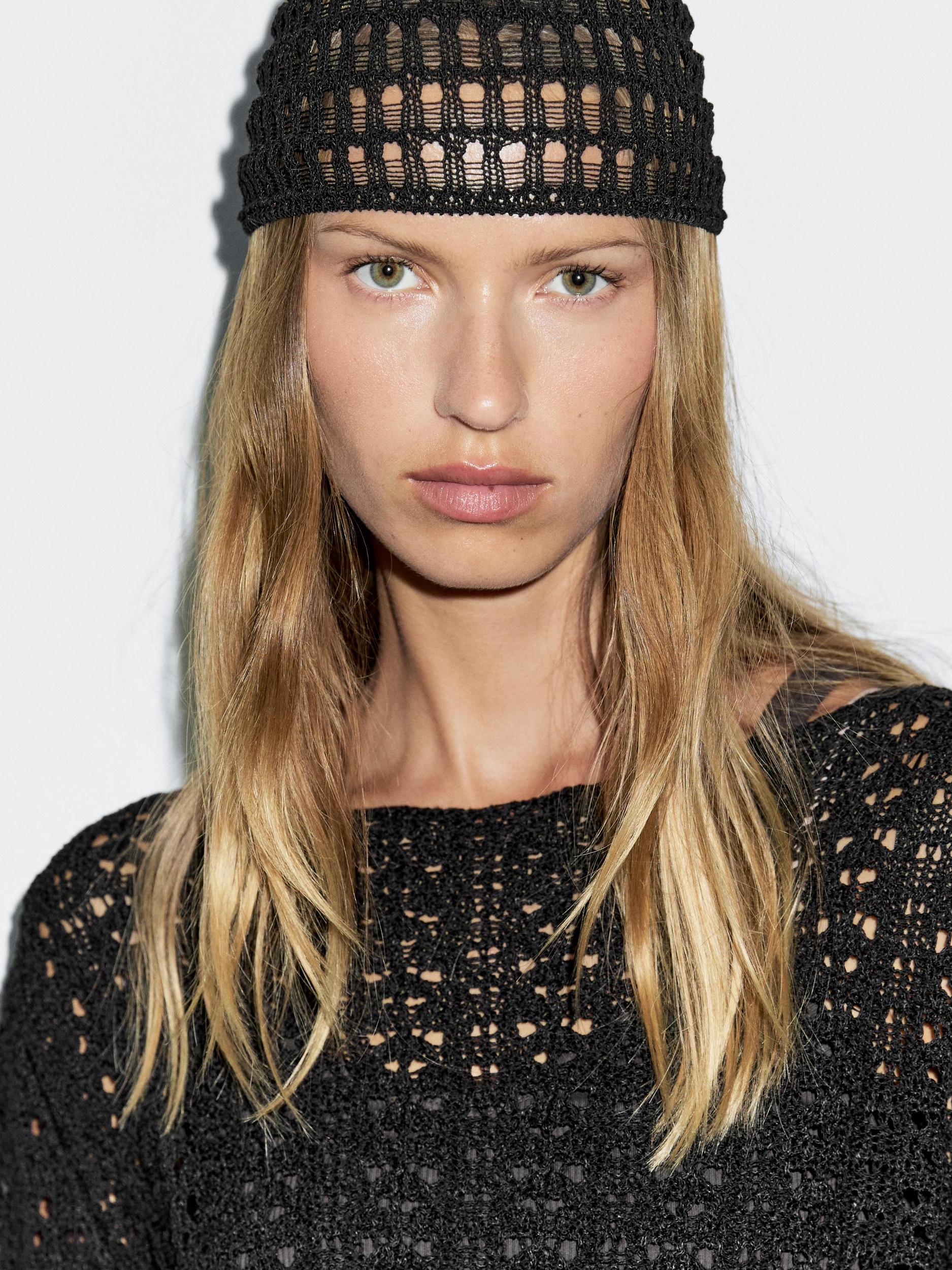 Openwork crochet hat Product Image